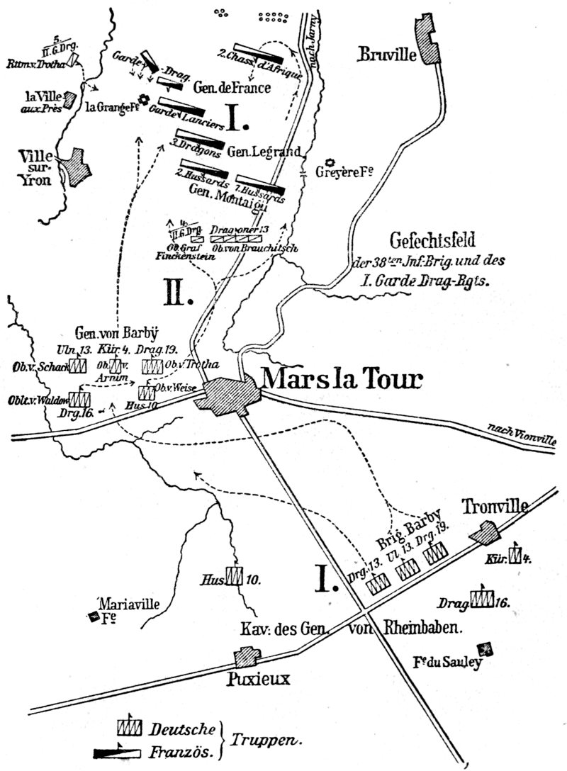 Plan allemand de la Bataille de Mars-la-Tour